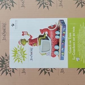 Grinch on Train Figurine